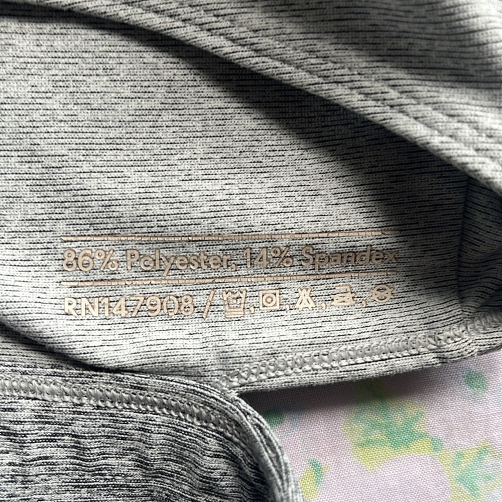 Outdoor Voices | Colorblock High Neck Sports Bra XS Gray Cutout Activewear - Picture 5 of 6